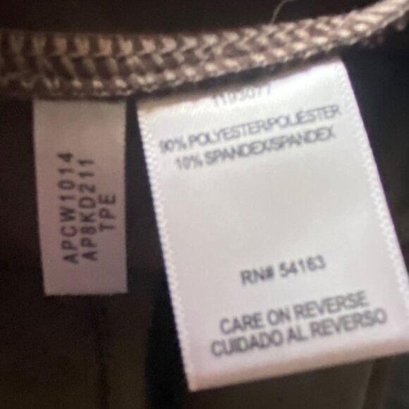 Andrew Marc Brown Faux Suede Front Seam Pull On Pants Career Comfort Soft - Picture 5 of 6